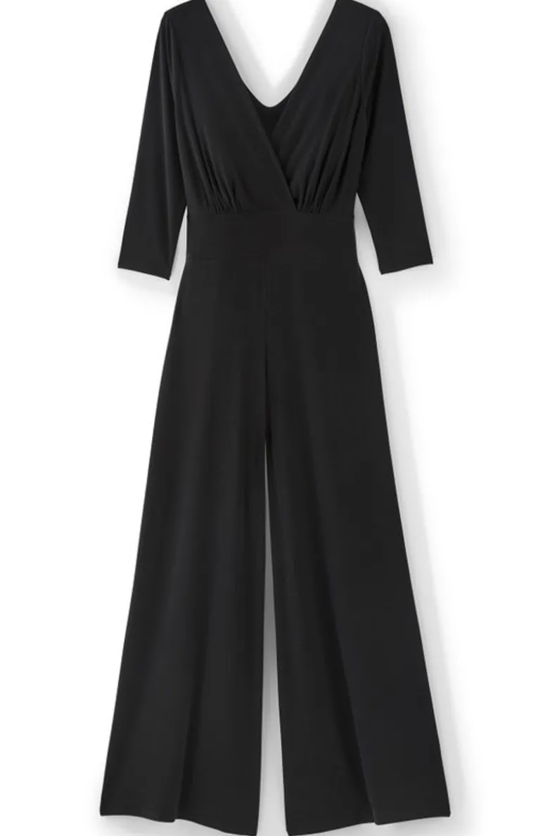 Soft Surroundings 3/4 Sleeve Penelope Jumpsuit| Dresses|Jumpsuits