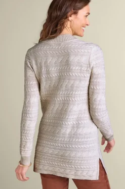 Soft Surroundings Alena Cable Sweater Tunic| Tops|Sweaters & Cardigans