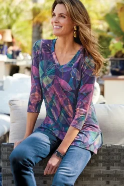 Soft Surroundings Alila 3/4 Sleeve Tunic| Tops