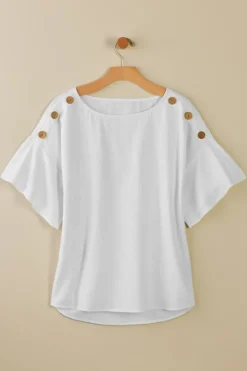 Soft Surroundings Andrea Linen Blend Pullover| Tops