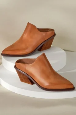 Soft Surroundings Antelope Caleb Leather Mules| Shoes