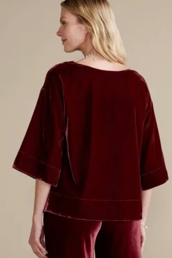 Soft Surroundings Aria Velvet Top| Tops