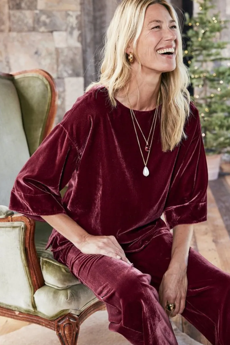 Soft Surroundings Aria Velvet Top| Tops