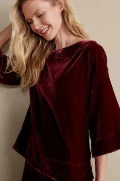 Soft Surroundings Aria Velvet Top| Tops