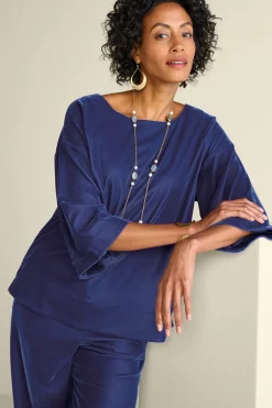 Soft Surroundings Aria Velvet Top| Tops