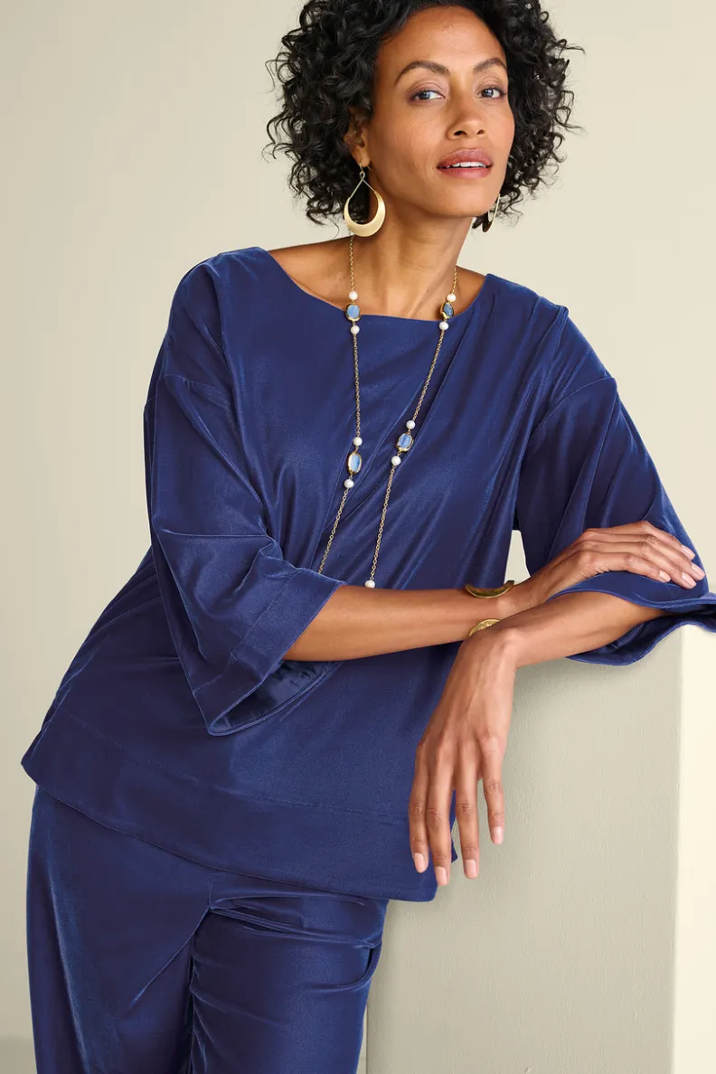 Soft Surroundings Aria Velvet Top| Tops