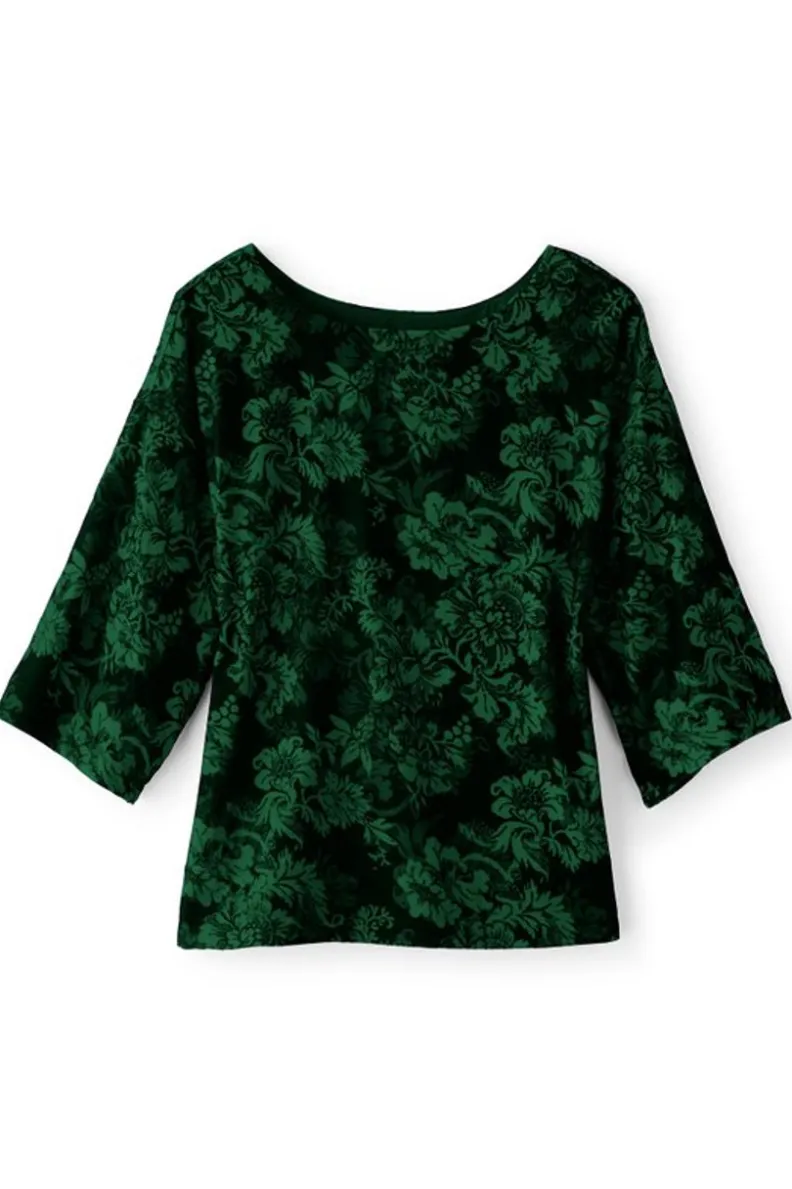 Soft Surroundings Aria Velvet Top| Tops