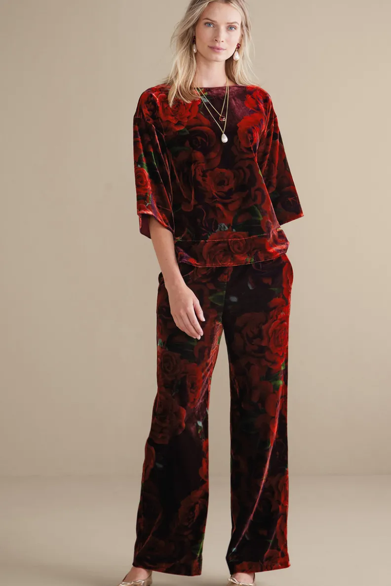Soft Surroundings Aria Velvet Top| Tops