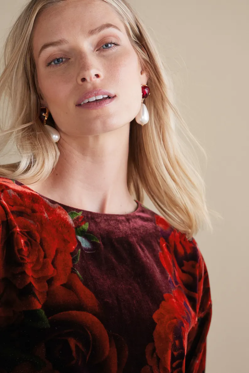 Soft Surroundings Aria Velvet Top| Tops