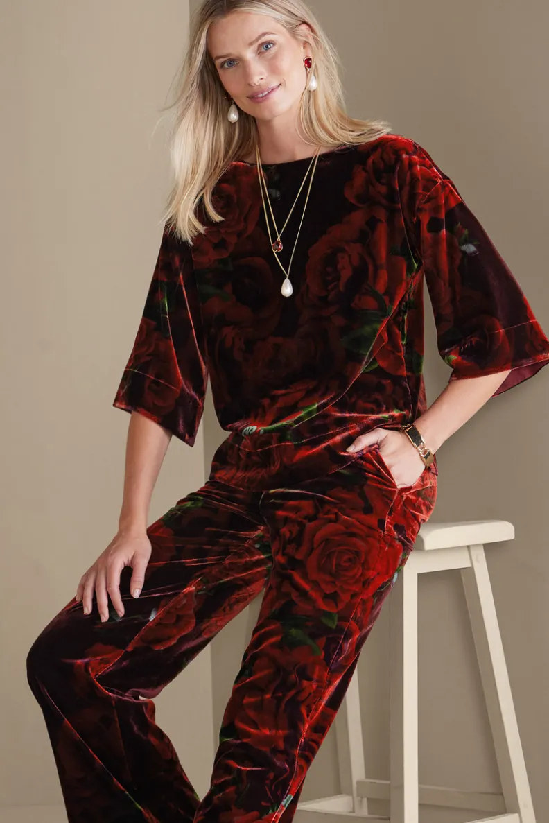 Soft Surroundings Aria Velvet Top| Tops