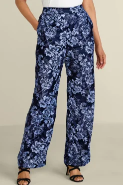 Soft Surroundings Aria Velvet Wide Leg Pants| Pants