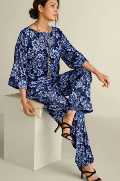 Soft Surroundings Aria Velvet Wide Leg Pants| Pants