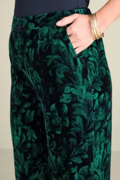 Soft Surroundings Aria Velvet Wide Leg Pants| Pants