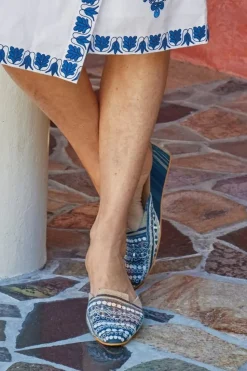 Soft Surroundings Arizona Stripe Wedge Slide| Shoes