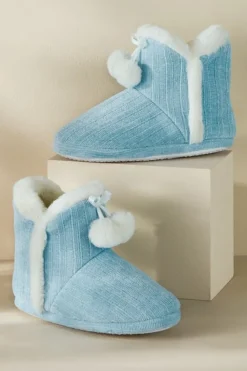 Soft Surroundings Ashlyn Cabled Bootie Slippers| Shoes