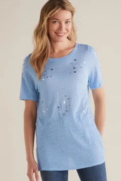 Soft Surroundings Astra Linen Tee| Tops