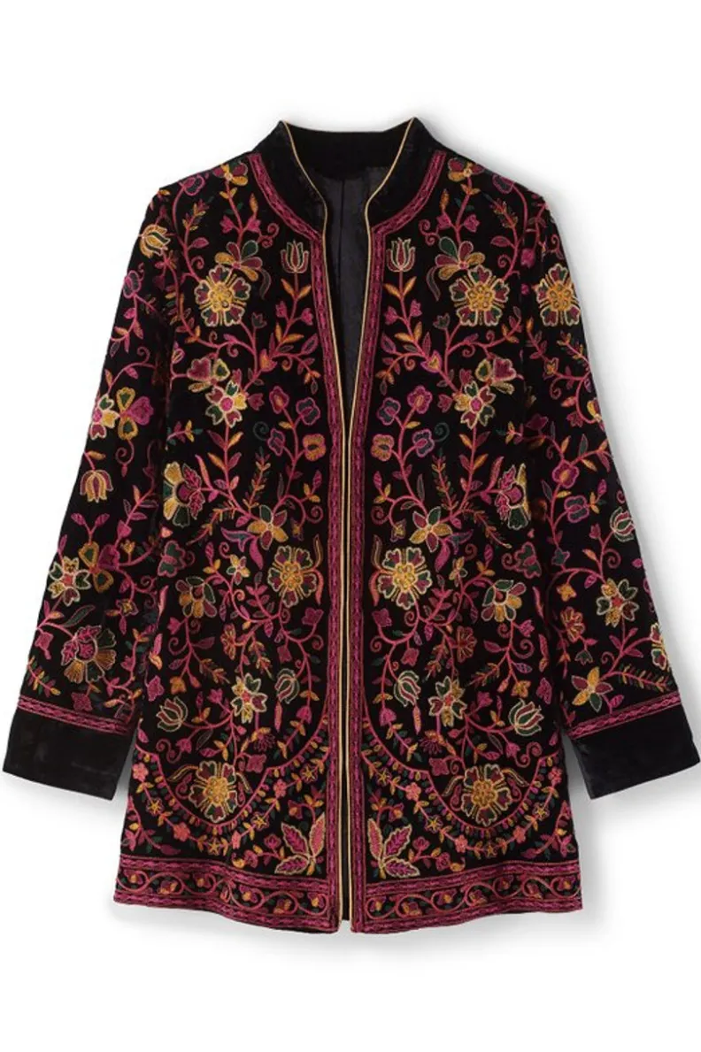 Soft Surroundings Astrid Velvet Jacket| Jackets & Coats