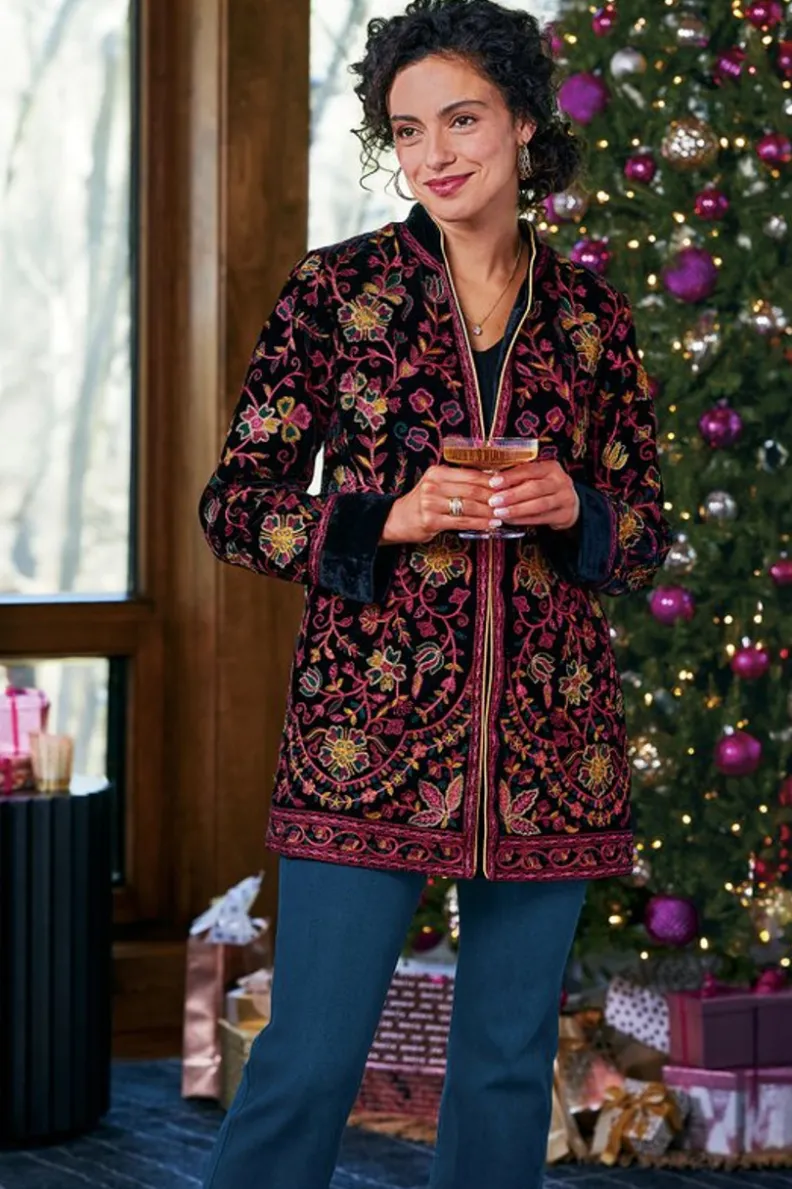 Soft Surroundings Astrid Velvet Jacket| Jackets & Coats