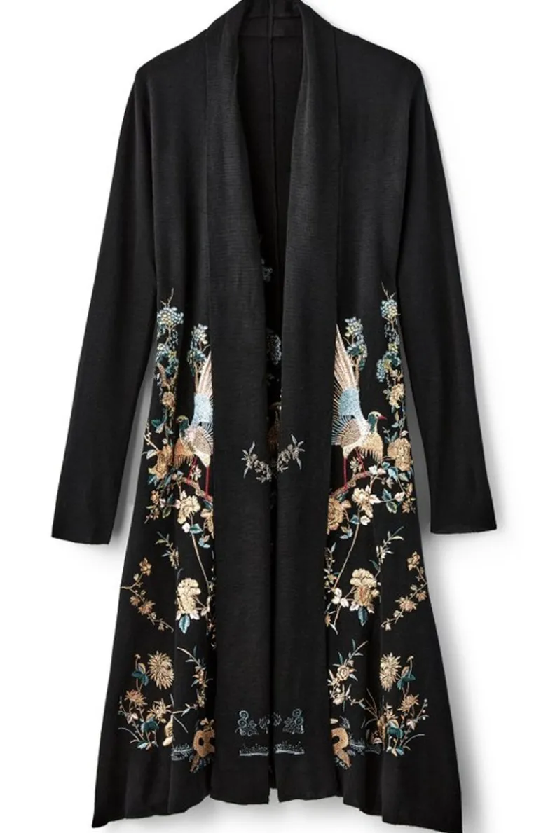 Soft Surroundings Ava Embroidered Cardigan| Sweaters & Cardigans