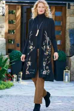 Soft Surroundings Ava Embroidered Cardigan| Sweaters & Cardigans