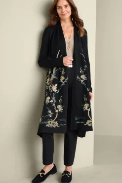Soft Surroundings Ava Embroidered Cardigan| Sweaters & Cardigans