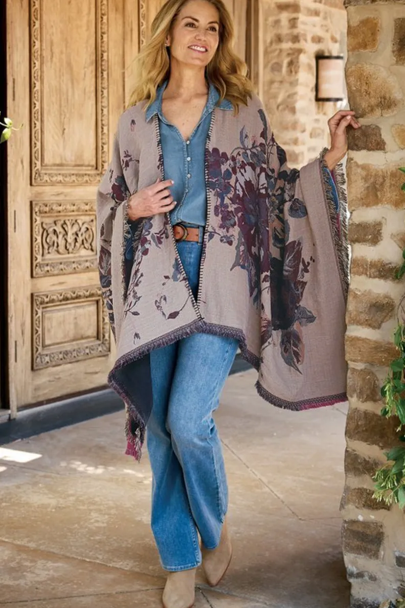 Soft Surroundings Beatrix Floral Wrap| Toppers|Jackets & Coats