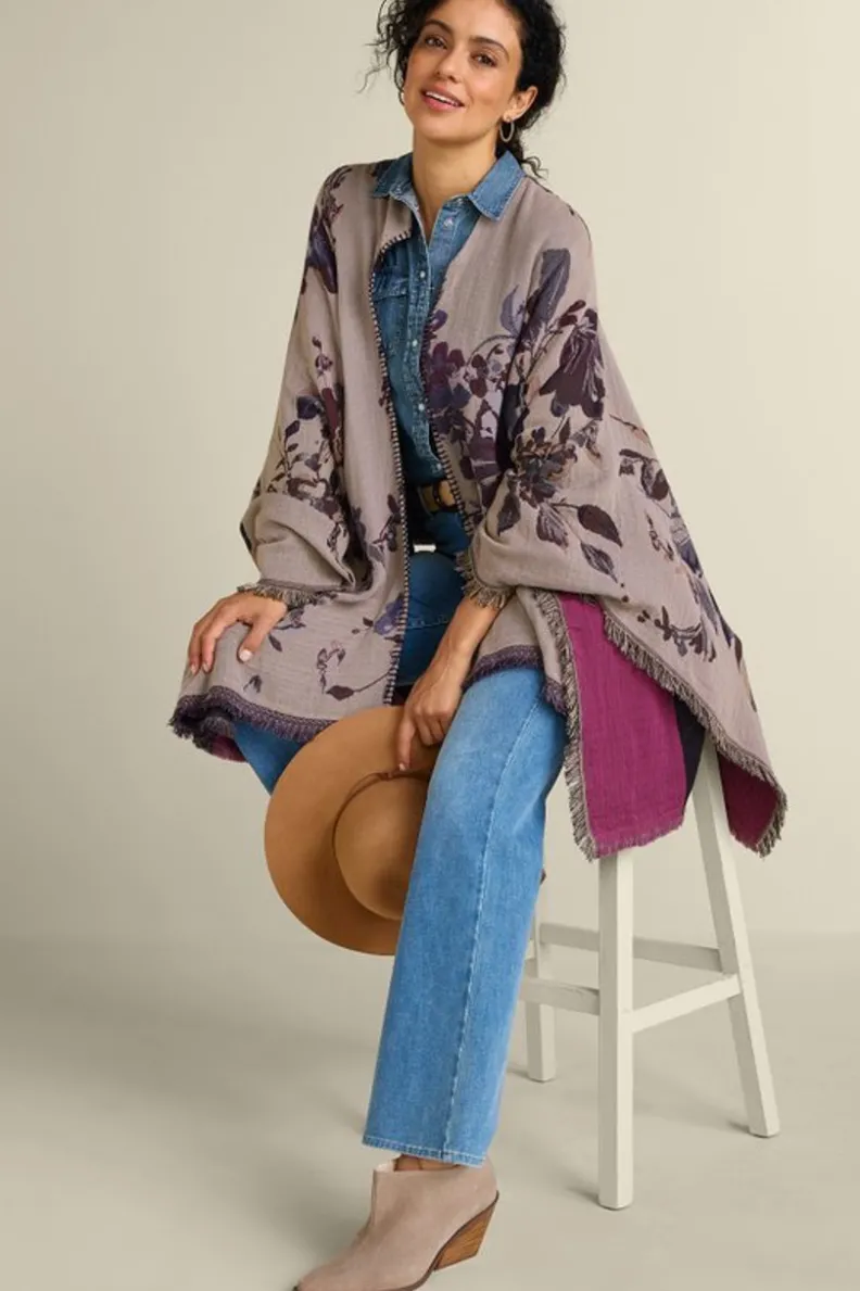Soft Surroundings Beatrix Floral Wrap| Toppers|Jackets & Coats