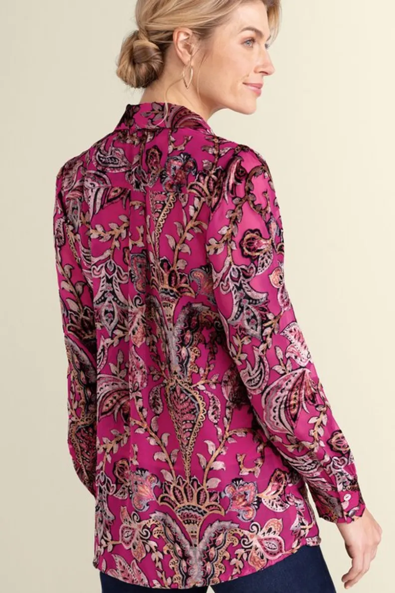 Soft Surroundings Bellarosa Velvet Tunic| Tops