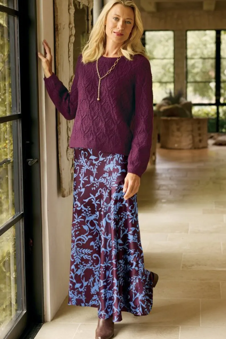 Soft Surroundings Blaise Satin Skirt| Skirts