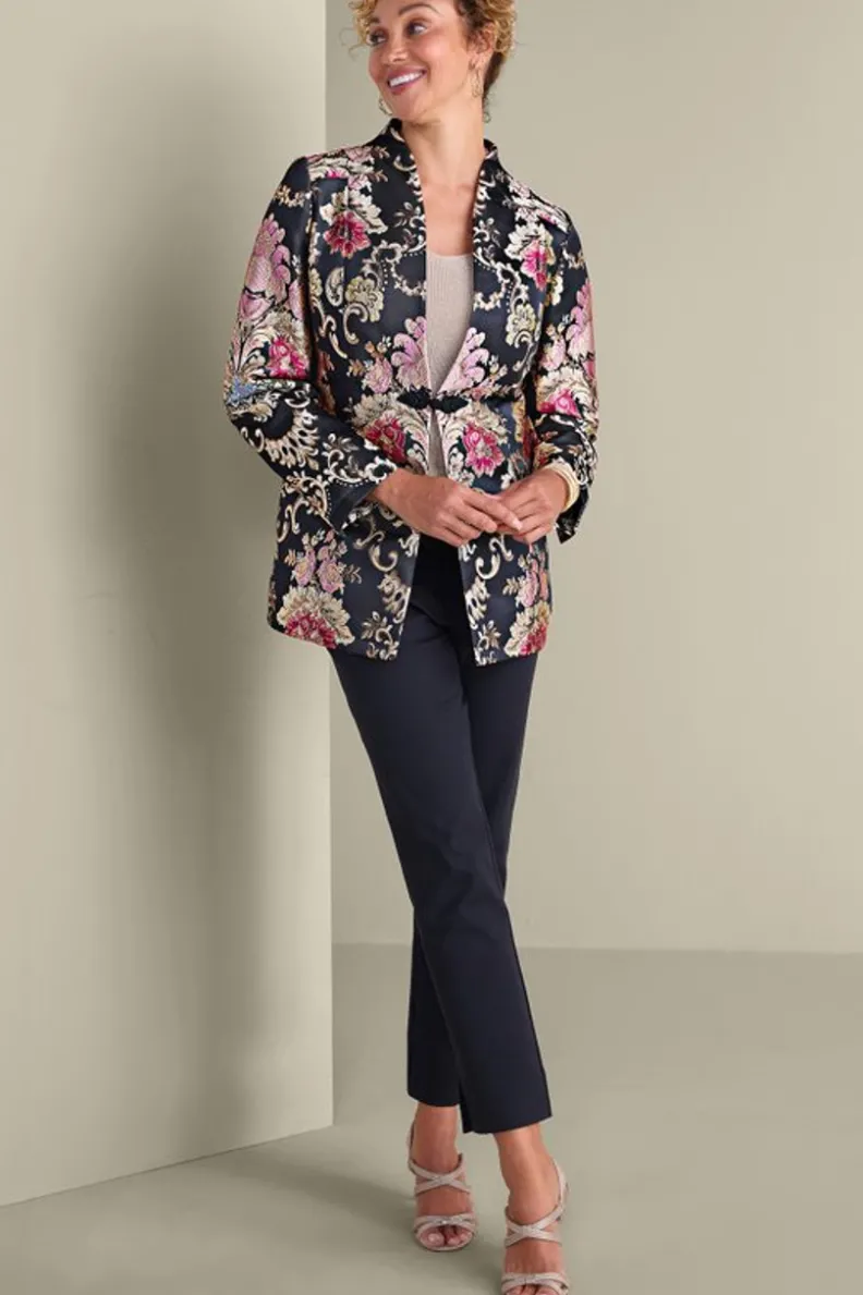 Soft Surroundings Branca Jacquard Jacket| Jackets & Coats