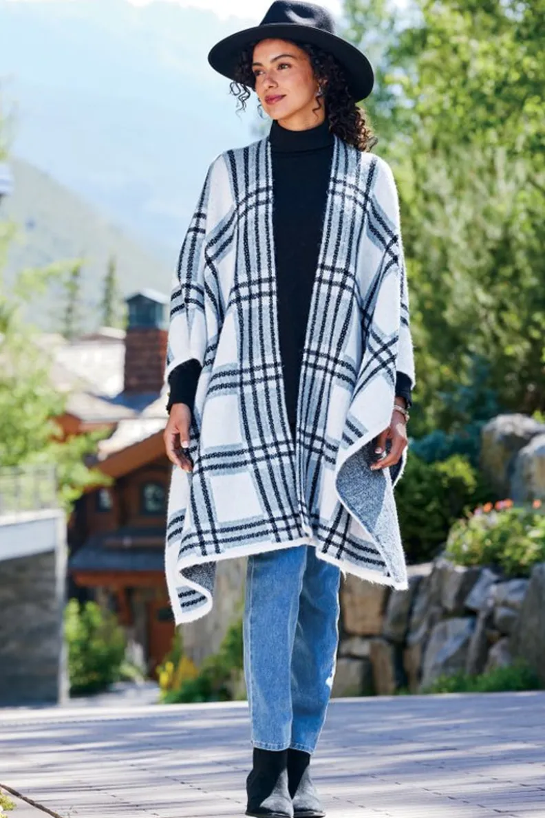 Soft Surroundings Braunwyn Plaid Wrap| Scarves & Wraps