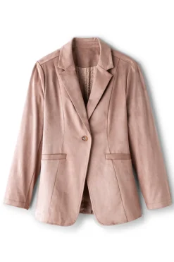 Soft Surroundings Breck Faux Suede Blazer| Toppers|Jackets & Coats