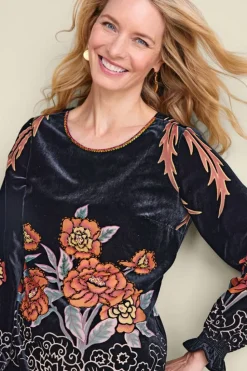 Soft Surroundings Brielle Velvet Top| Tops