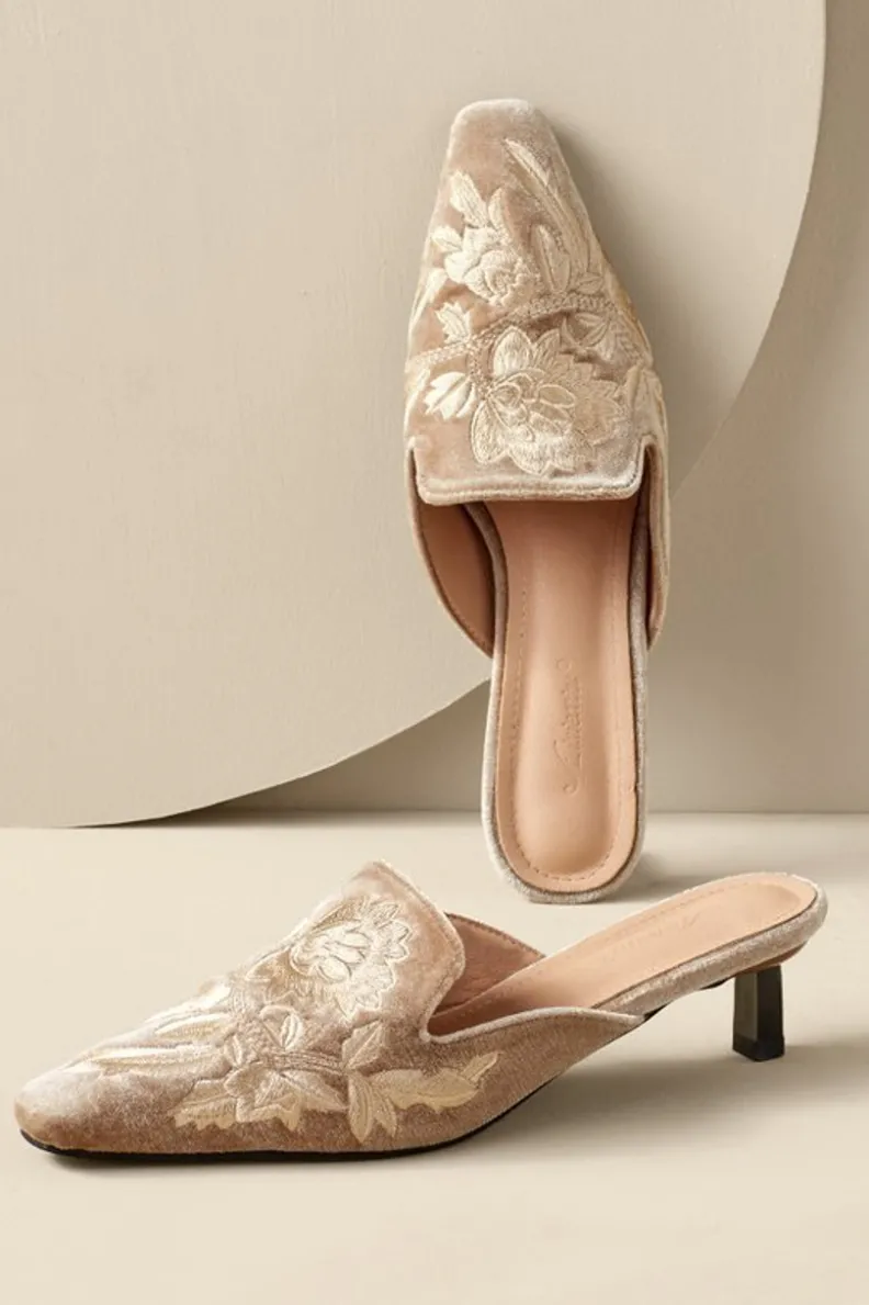 Soft Surroundings Carolina Embroidered Mule| Shoes
