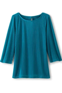 Soft Surroundings Cella Plisse Tunic| Tops