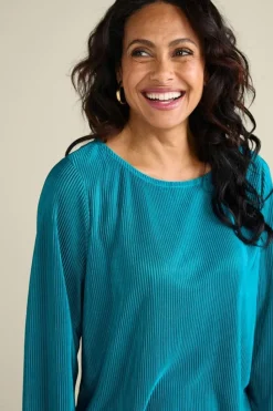 Soft Surroundings Cella Plisse Tunic| Tops