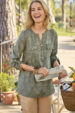 Soft Surroundings Charine Faux Suede Tunic| Tops