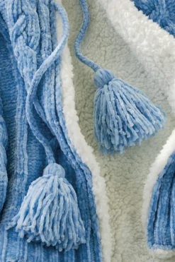 Soft Surroundings Chenille Sherpa Wearable Throw| Sleepwear & Lounge|Scarves & Wraps