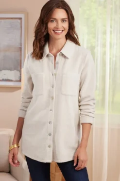 Soft Surroundings Cozy Boyfriend Shirt| Tops
