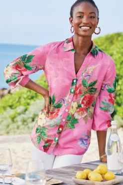 Soft Surroundings Danica Embellished Shirt| Tops