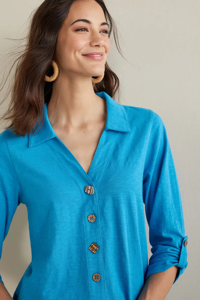 Soft Surroundings Danielle 3/4 Sleeve Tunic| Tops|Tunics & Leggings