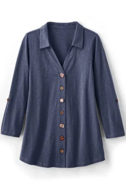 Soft Surroundings Danielle 3/4 Sleeve Tunic| Tops|Tunics & Leggings