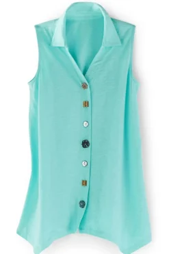 Soft Surroundings Danielle Button Tank| Tops