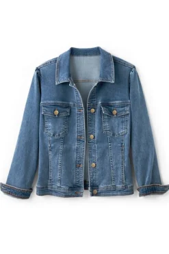 Soft Surroundings Diana Shapely Denim Jacket| Toppers|Jackets & Coats