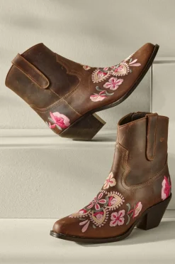 Soft Surroundings Diba True Cainsville Embroidered Bootie| Shoes