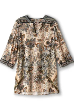 Soft Surroundings Dona 3/4 Sleeve Tunic| Tops