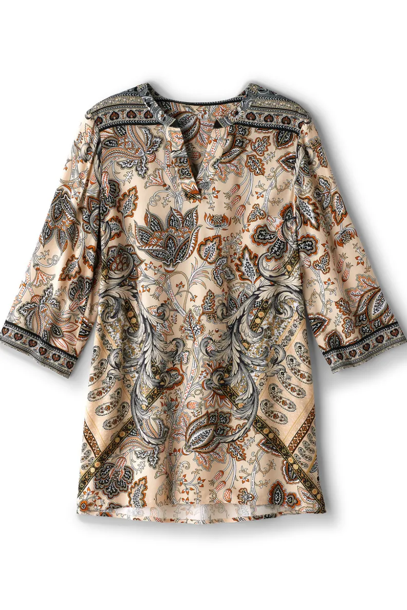Soft Surroundings Dona 3/4 Sleeve Tunic| Tops