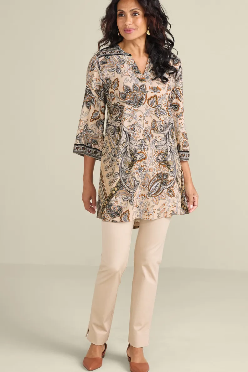 Soft Surroundings Dona 3/4 Sleeve Tunic| Tops