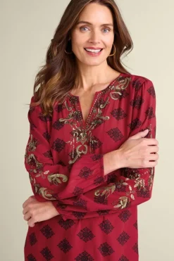 Soft Surroundings Eboni Embellished Tunic| Tops