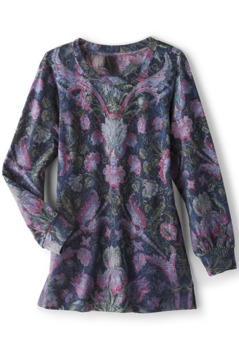 Soft Surroundings Edith French Terry Tunic| Tops